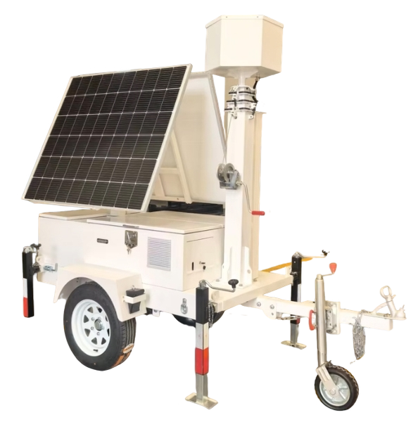 Solar surveillance trailer
